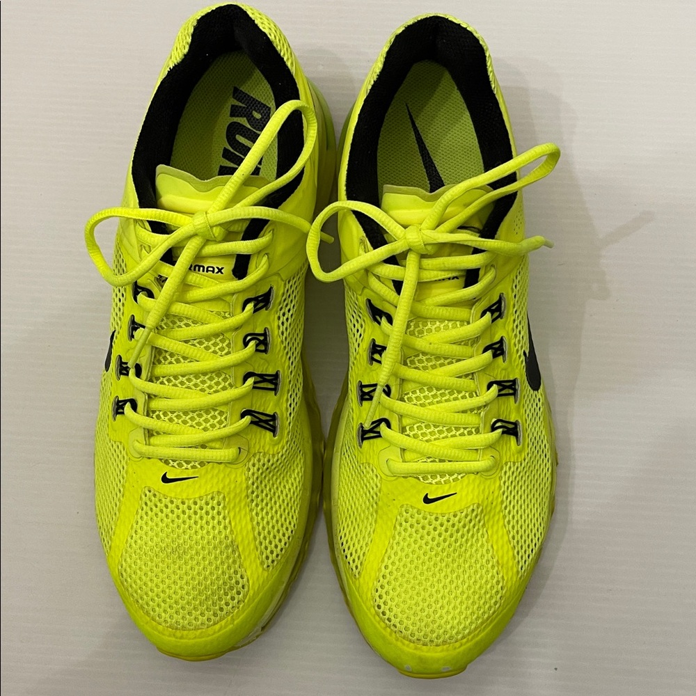 NIKE AIR MAX 2012 VOLT NEON SNEAKERS MENS SIZE 11.5 - Picture 2 of 14